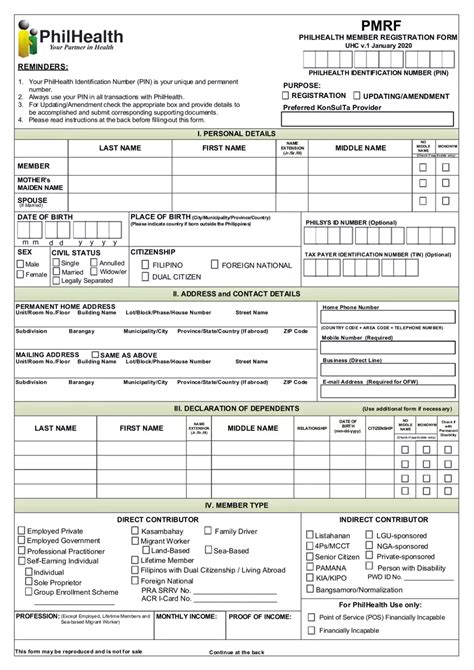 mdr form philhealth|philhealth registration form 2022.